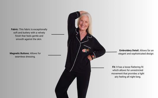 Wela Pajama Magnetic Shirt in Black