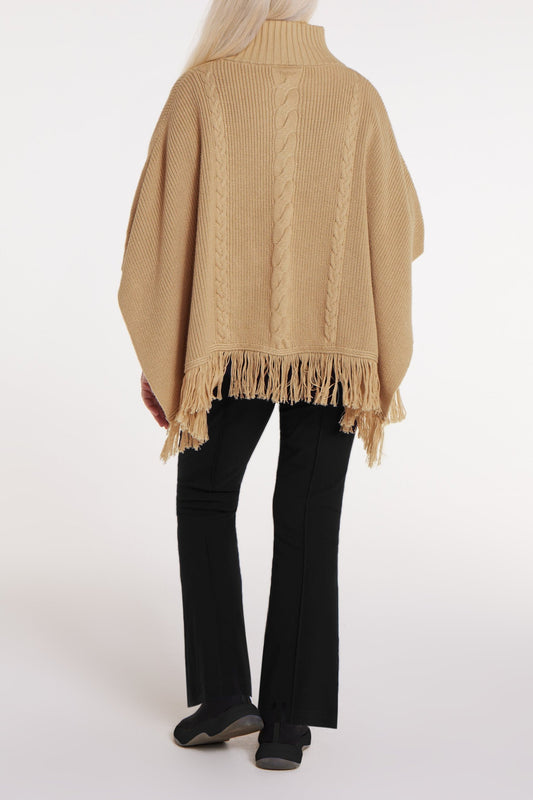 Mary Lou Adaptable Camel Poncho